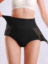 J 28891 Seams High Waist Hollow Design Panties �����ο���