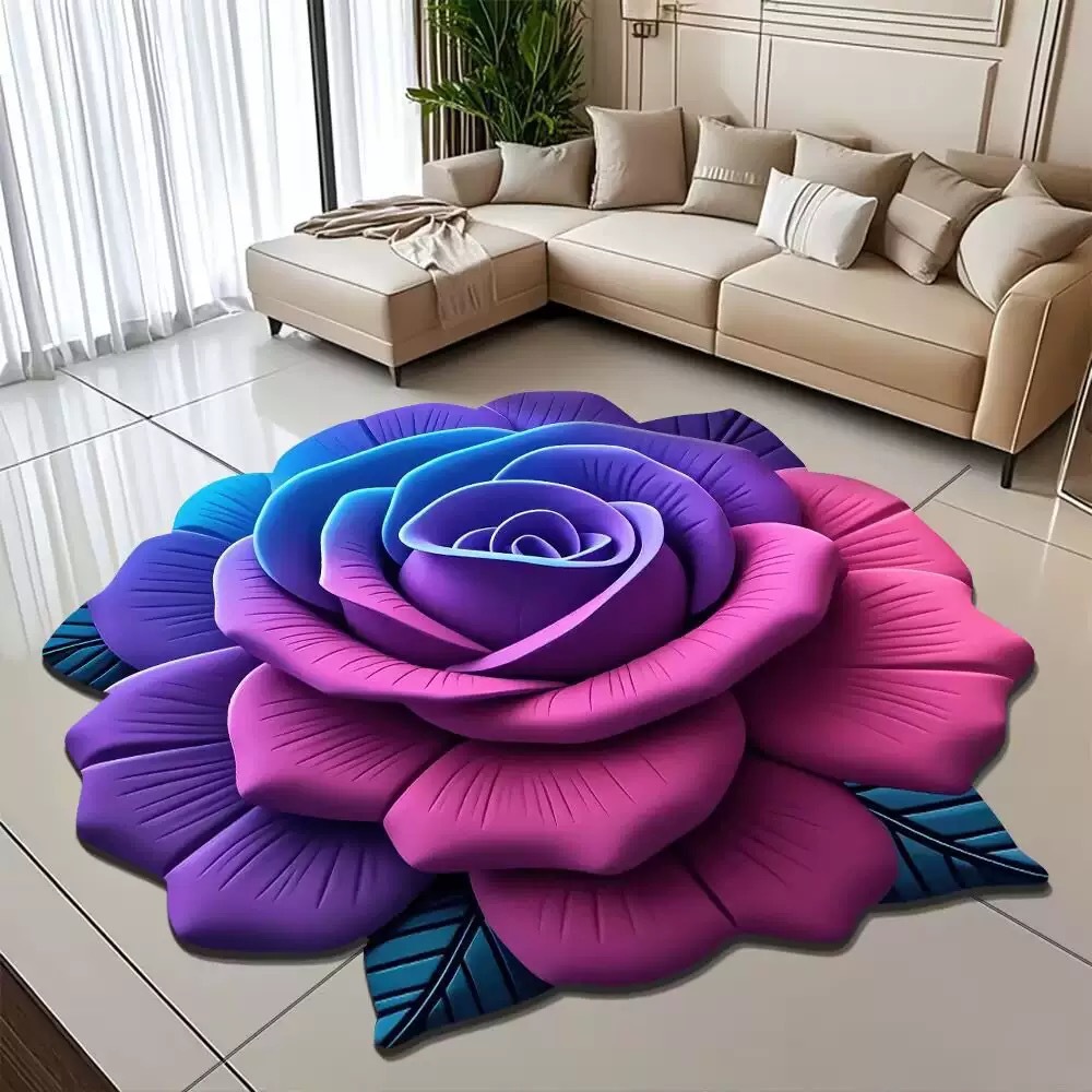 3d Illusion Bathroom Mat, Soft Absorbent Quick Dry Non-slip Rug_voghion.com