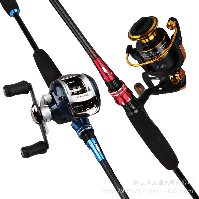 Manufacturer Wholesale Luya rod Double light gun Bing straight handle plug-in fishing rod throwing rod Fishing gear Supplies Carbon rod
