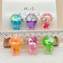 クリエイティブアクリルオイル漂流ボトルペンダントかわいい宇宙飛行士キーホルダーデスクトップ装飾品漫画ギフト卸売