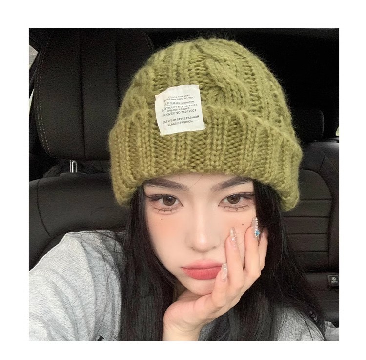 아보카도 그린-[트위스트 모자]