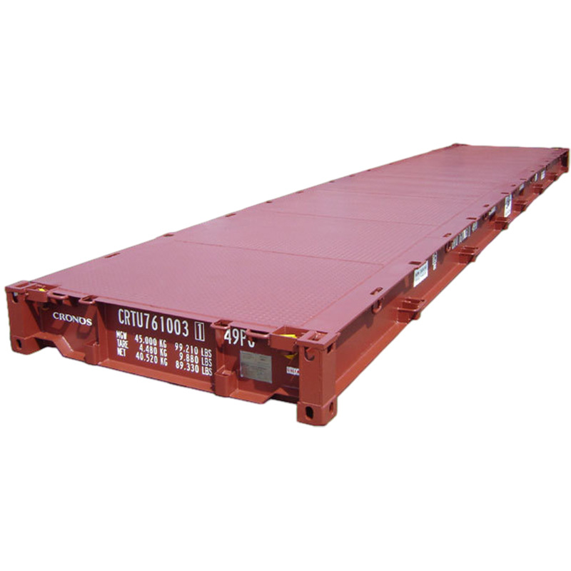 40英尺平台式集装箱特种集装箱平台箱40platformcontainer可定 制