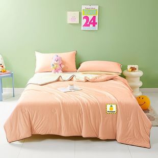 2025 Muji Style Dormitory New Summer Quilt Machine Washable Quilt Core Thin Quilt Single Summer Air-Conditioned Quilt Summer Cool Quilt Type a