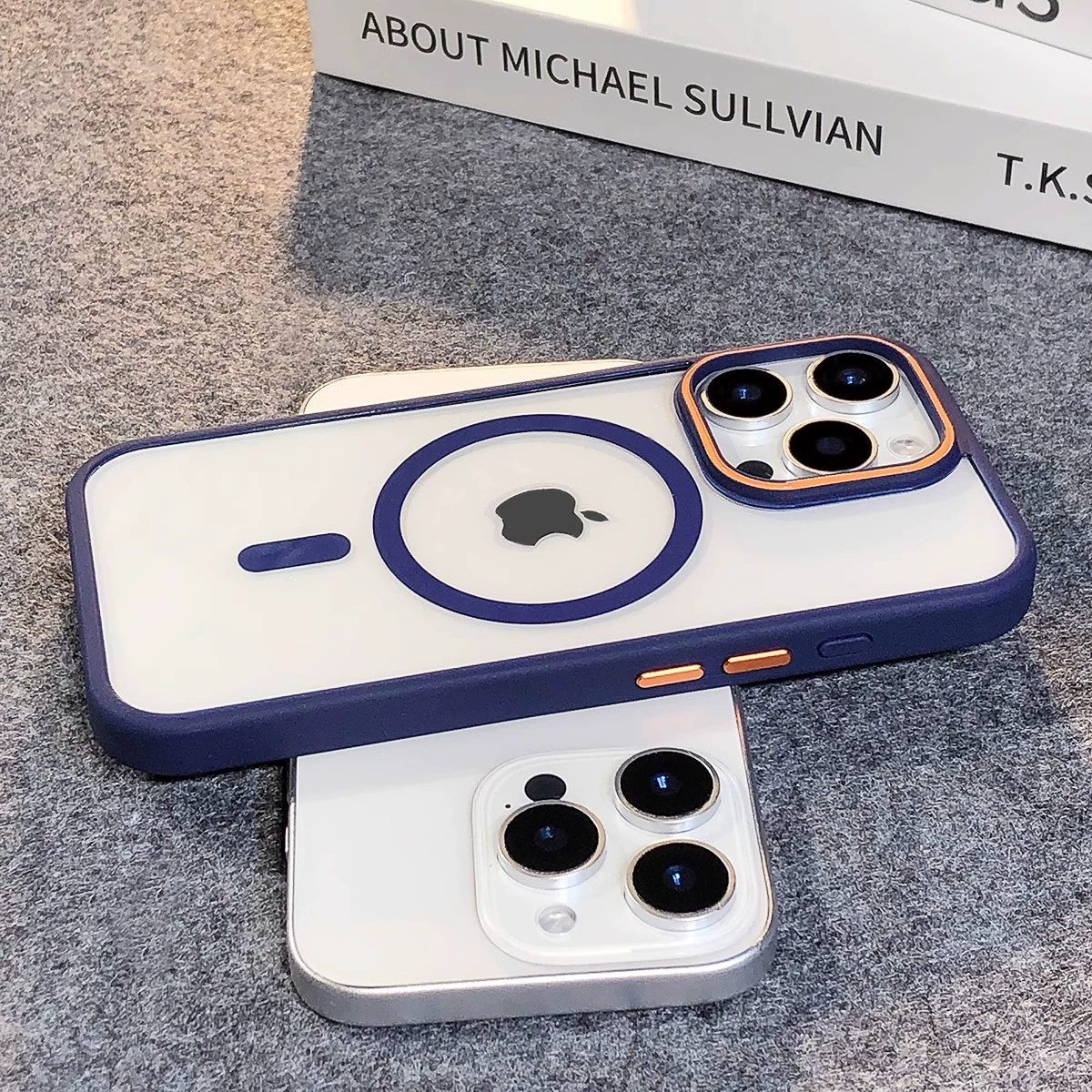 Прозрачный акриловый чехол для iPhone 16, совместимый с Apple, защитный чехол для 16 Pro Max