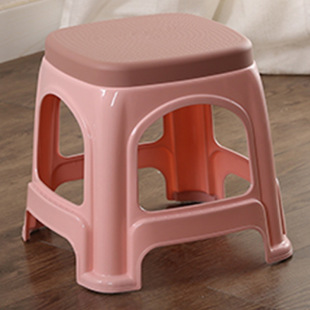 Thickened Plastic Stools for Home Use, Adult Plastic Benches, Dining Tables and Chairs, Bathroom Coffee Tables, Cooked Plastic Small Square Stools, Direct from Manufacturer