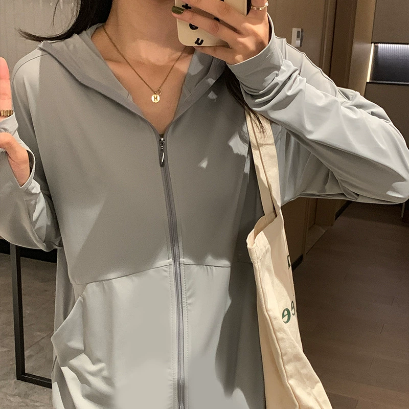 Солнцезащитная одежда UPF50 +, Женская дышащая Свободная куртка с защитой от ультрафиолета из ледяного шелка, короткая маленькая верхняя кожаная Летняя одежда