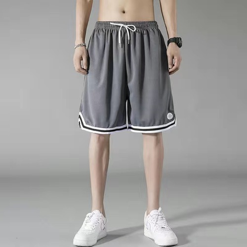 Summer Men's Simple Stylish Sports Shorts, Loose Sports Running Men's Home Comfortable Breathable Quick-Drying Shorts