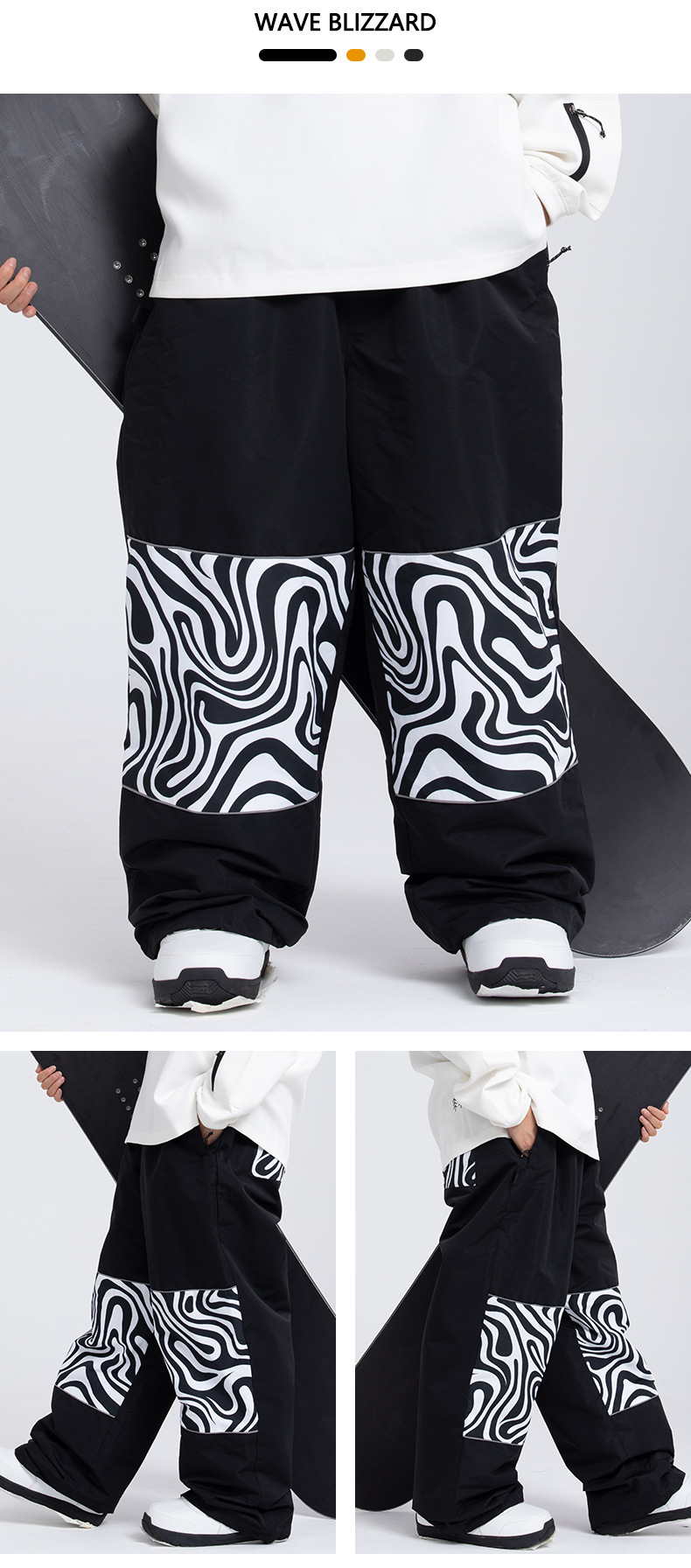 001 SNOWVERB American Snowboard New Ski Pants Export Women Winter Couple Same Style Waterproof Windproof Professional Warm_voghion.com