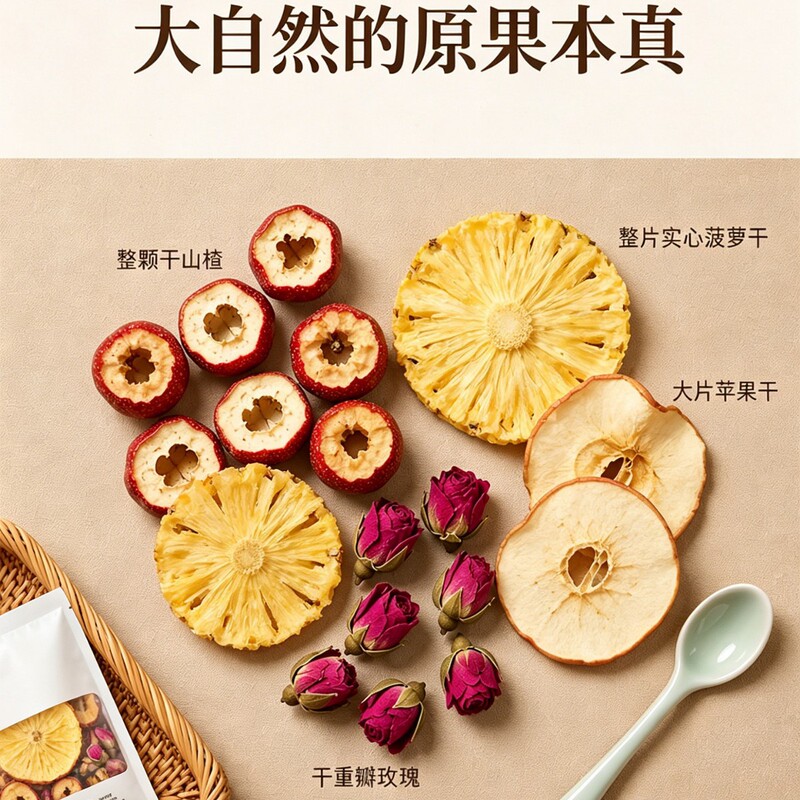 Apple, Pineapple, Hawthorn Tea, Rose Flower Fruit Tea, Cold Brew Tea Suitable for Girls to Drink in Summer, Individually Packaged Apple, Pineapple, Hawthorn Tea, Rose Flower Fruit Tea, Cold Brew Tea Suitable for Girls to Drink in Summer, Individually Packaged
