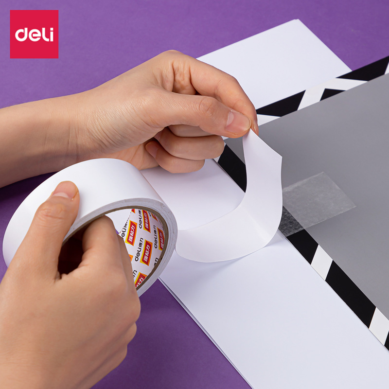 30403 cinta adhesiva blanca de doble cara al por mayor para estudiantes de alta viscosidad hechos a mano papelería de oficina DIY