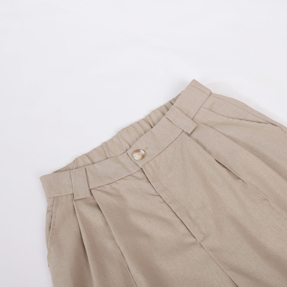 Bộ vest nữ hai mảnh áo vest không tay kèm quần cạp thấp phong cách hiện đại — Kaki, Màu cam, Màu đen chi tiết 12