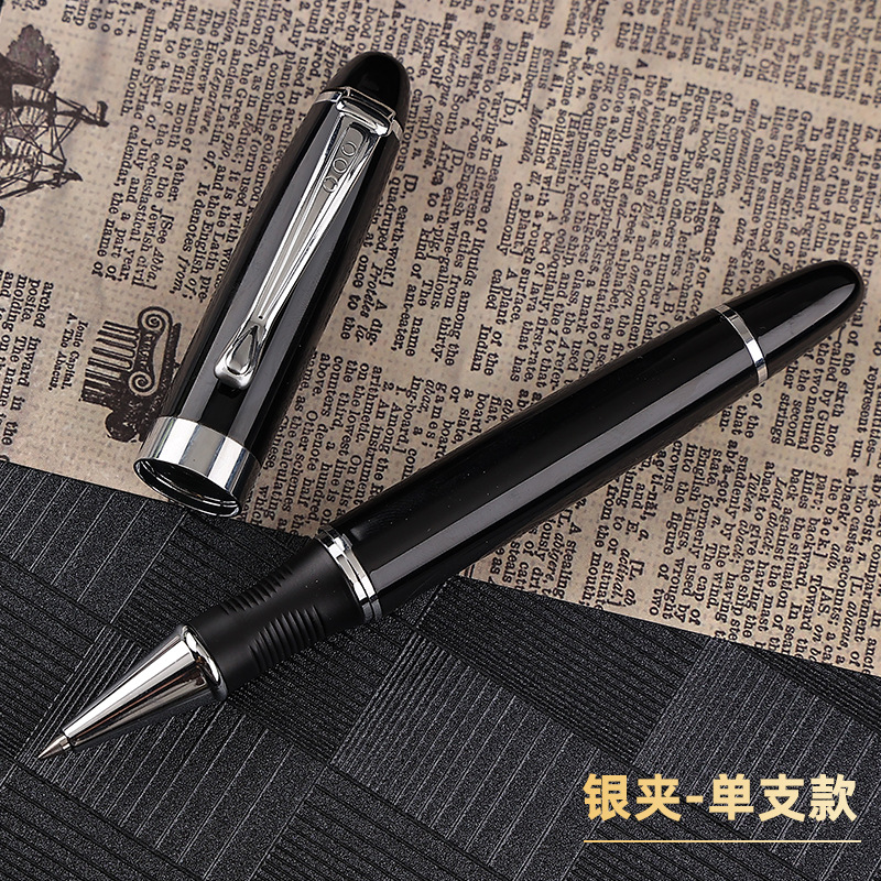 Bolígrafo de firma de alta calidad logotipo de regalo de negocios pluma neutra pluma de metal pesada sensación de bolígrafo de grabación