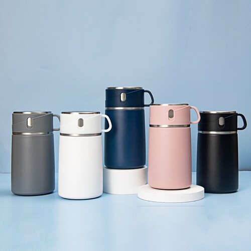 Spray-plated 316 stainless steel double-layer vacuum thermal flask, long-lasting insulated lunch box, insulated bucket for porridge, wholesale