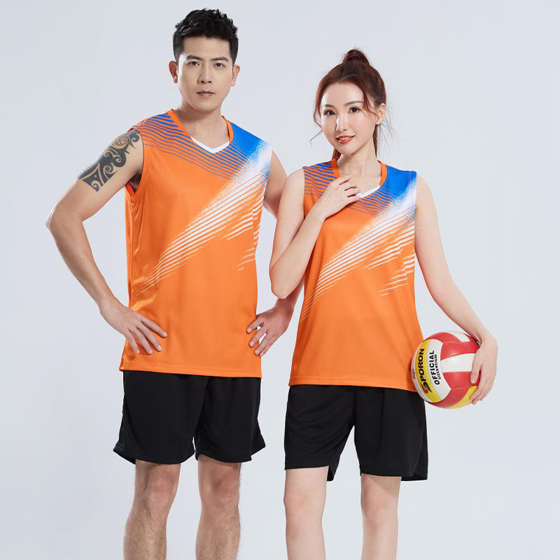 Men's Sleeveless Badminton Suit, Girls' Volleyball Suit, Printed Children's Table Tennis Sports Training Suit Vest