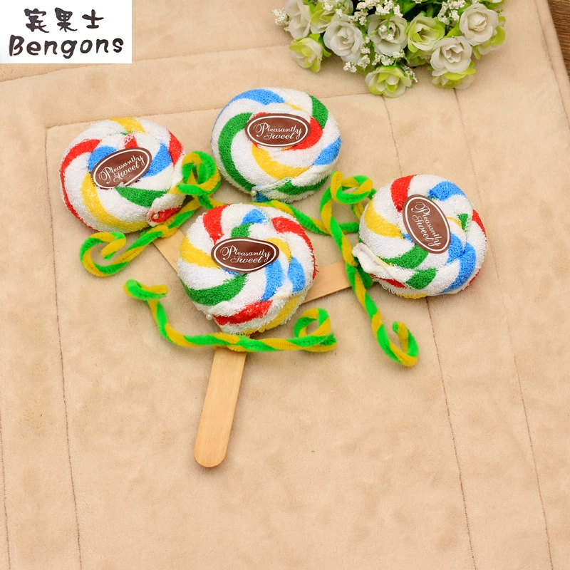 Красочные леденец полотенце креативное моделирование подарок приз Деловая активность день рождения свадебный подарок оптом
