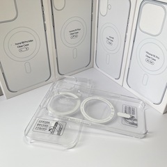 官方同款三包苹果17promax透明磁吸手机壳适用16pro带弹窗动画air