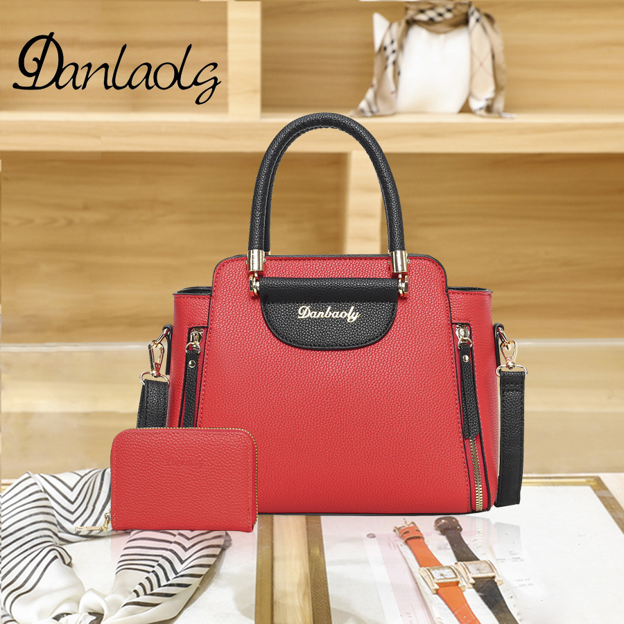 [Pelo de Guangzhou] bolso de las mujeres 2023 nueva moda hombro mensajero bolso mediana edad madre bolsa de gran capacidad