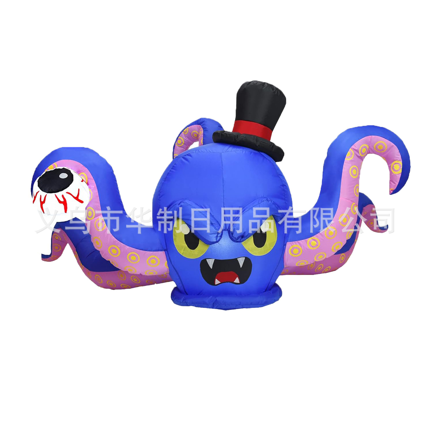 亚马逊八爪鱼充气玩具圣诞老人企鹅气模 LED室万圣节独立站现货