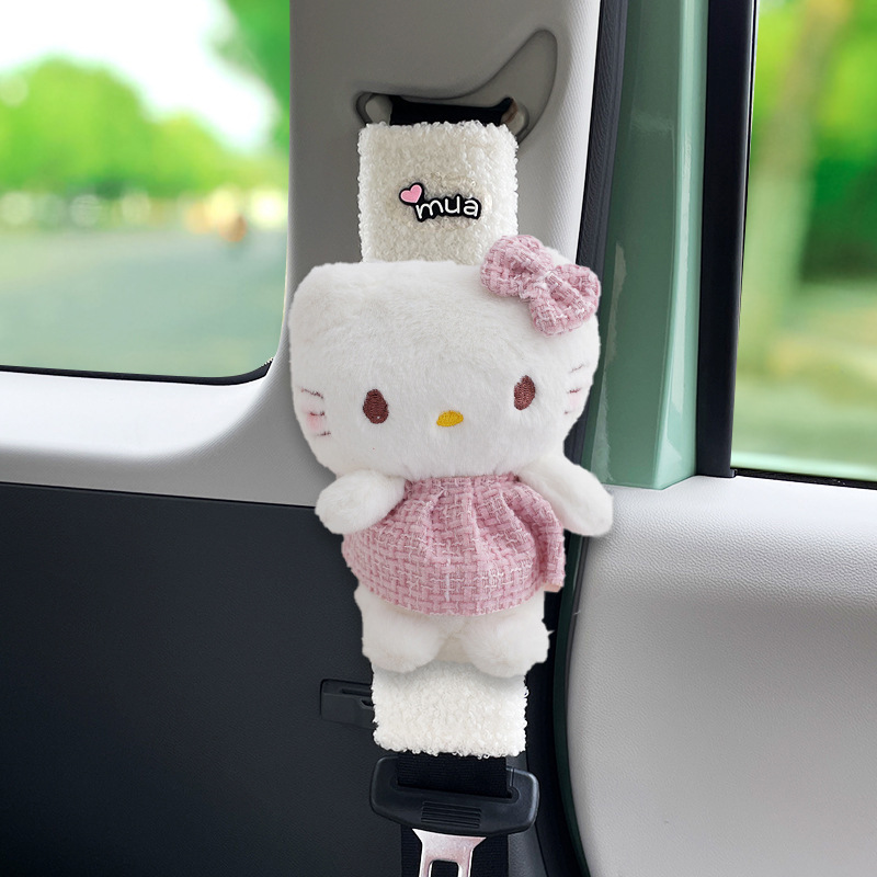 Funda Protectora para Cinturón de Seguridad de Felpa Suave para Automóvil