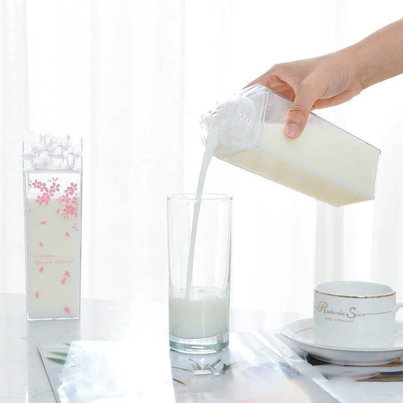 Квадратная чашка молока может вращаться запечатанные бутылки для хранения свежего молока