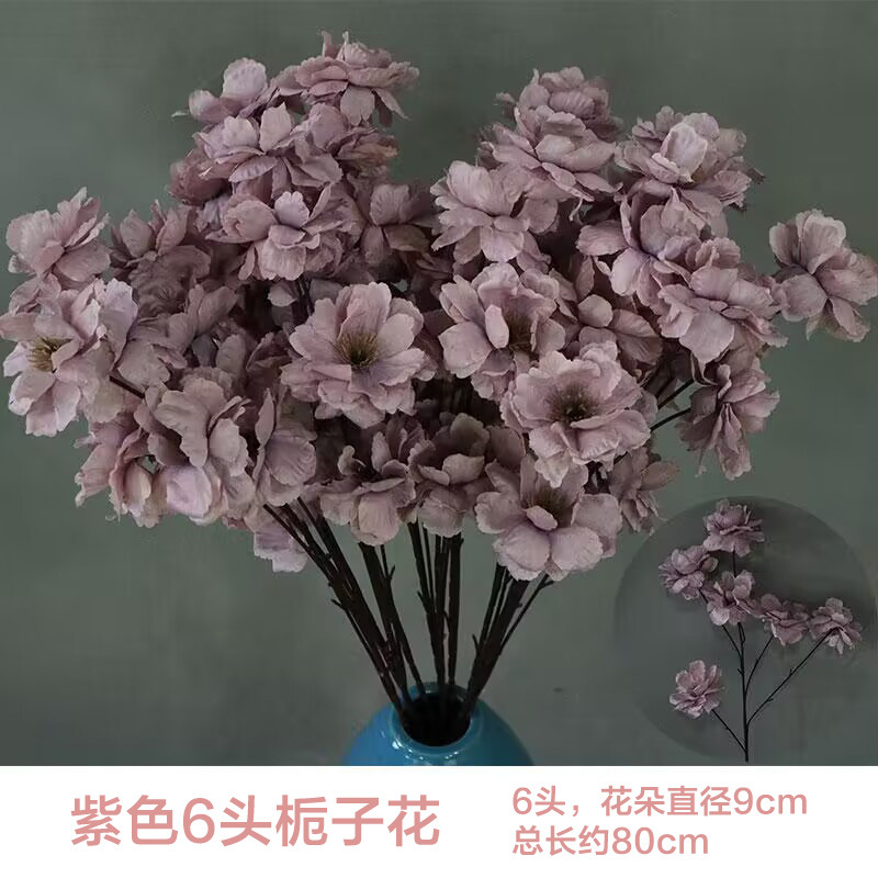 Una gardenia púrpura de 6 cabezas