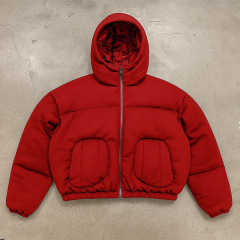 男款秋冬款潮牌宽松面包棉服潮流加厚保暖棉服休闲百搭情侣外套潮
