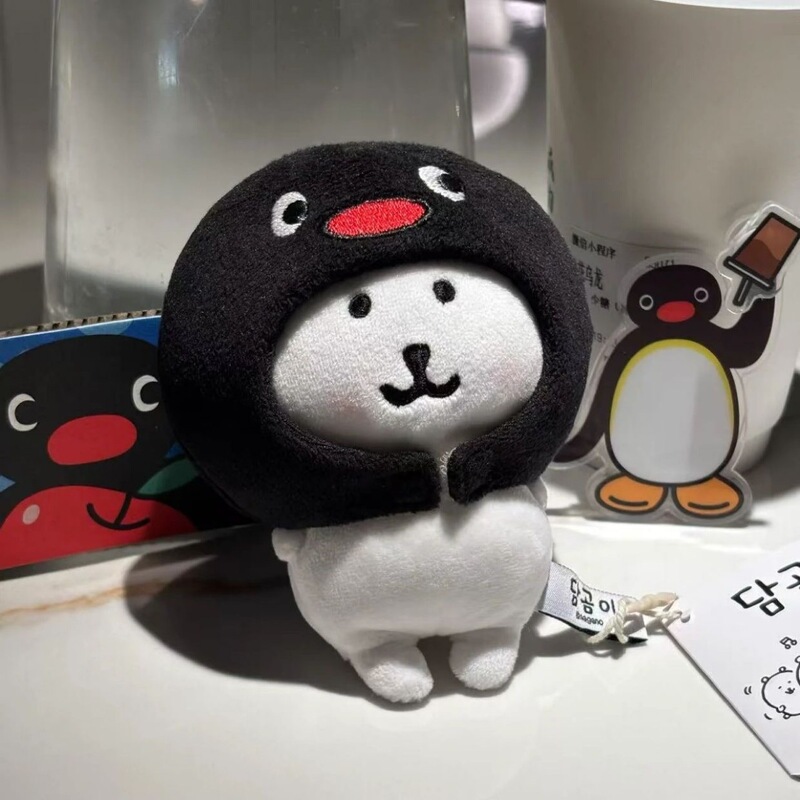 ピングー ペンギン フードは、10cmの人形、韓国のクマのペンダント、ヌヌヒトデのペンダント、キュートで超かわいいのに適しています。|undefined