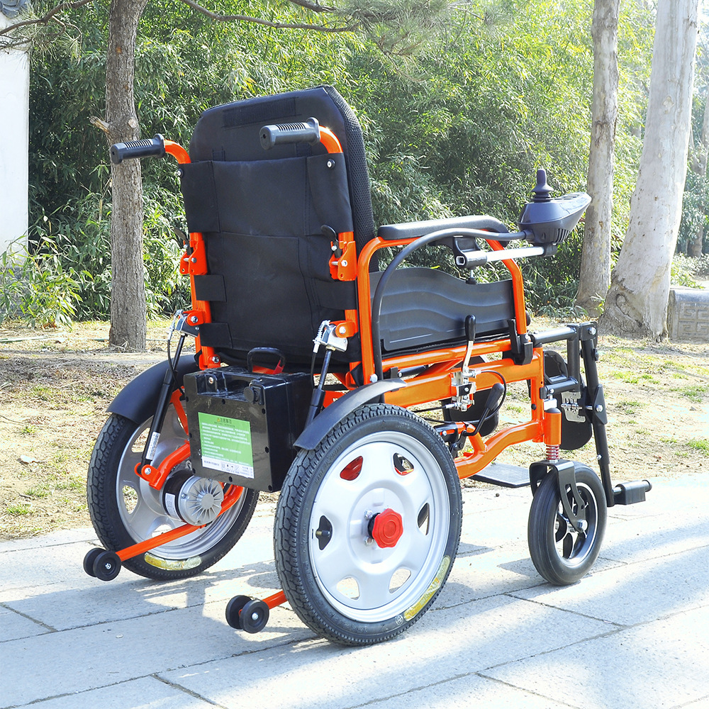Electric Wheelchair Manufacturer for the Elderly, Fully Automatic Foldable Lightweight Mobility Scooter with Smart Lithium Battery
