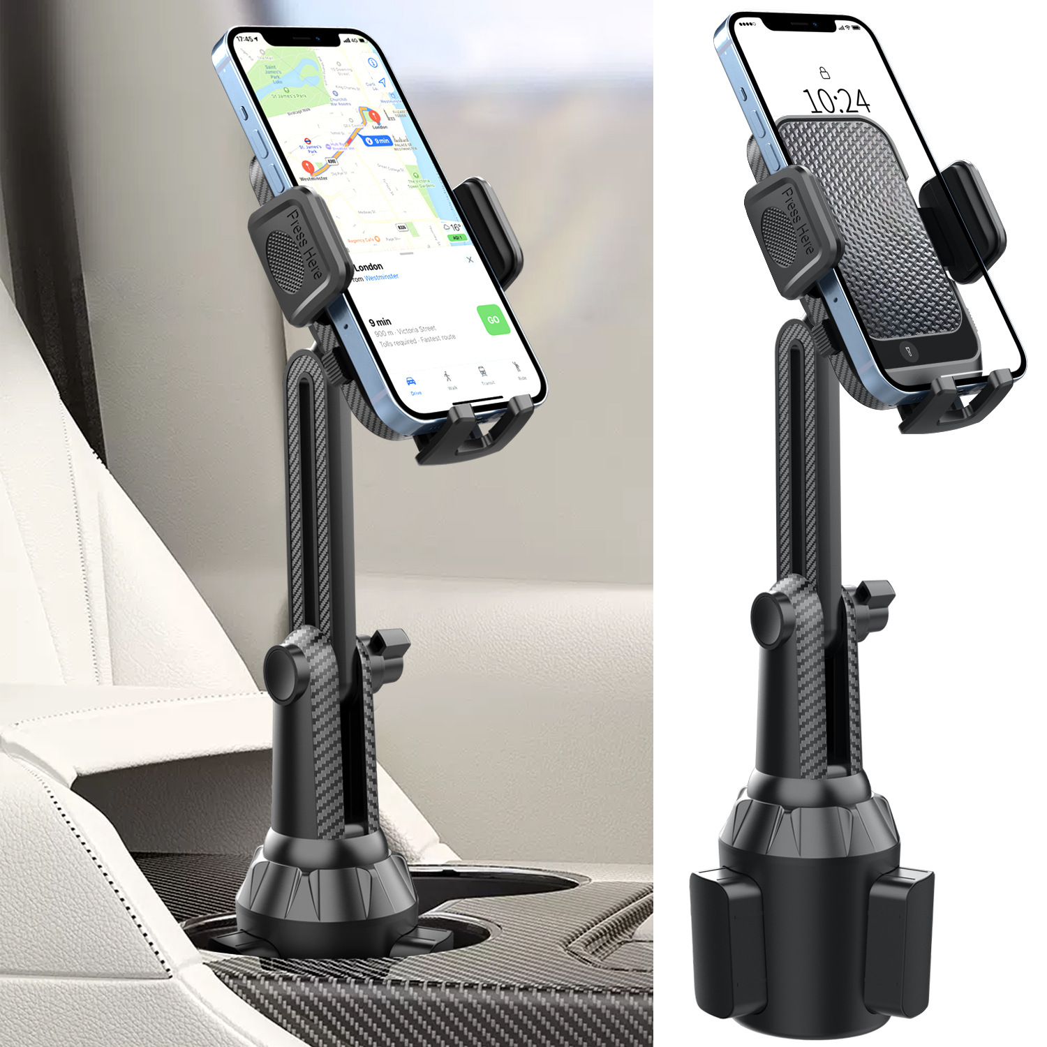 Car Water Cup Holder Mobile Phone Holder Foldable Water Cup Mobile Phone Fixed Holder Car Water Cup Holder Mobile Phone Holder