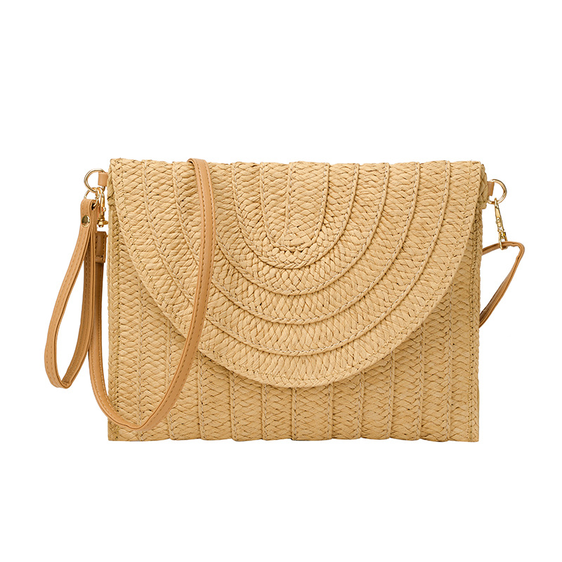Bolso de Mano Tejido para Mujer de Tejido de Paja, para Uso Diario image 8