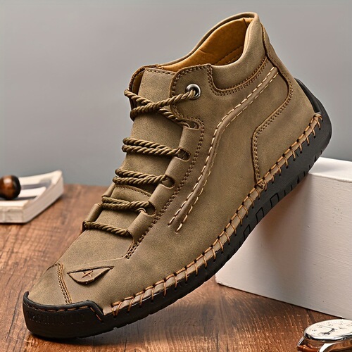 Handmade Ankle Boots Large men's Handmade Zipper Ankle