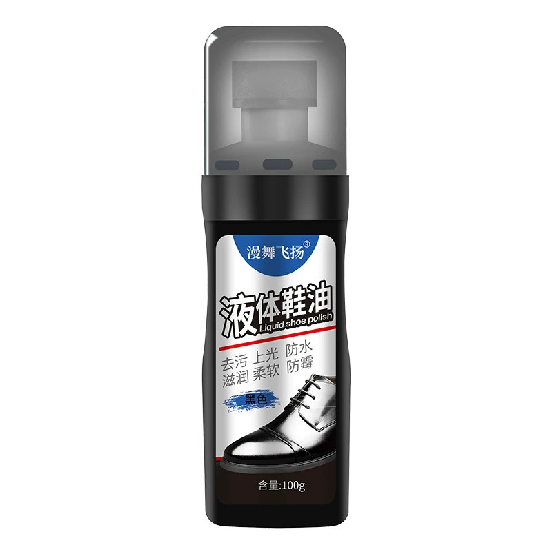 Жидкий крем для обуви Ленивая щетка для обуви с головкой-щеткой Кожаная обувь Обеззараживание пятен Масло для ухода за кожей и ухода Портативный костюм для обуви