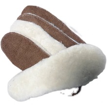 新疆手工羊毛鞋垫保暖鞋垫牛皮底羊毛皮毛一体鞋垫