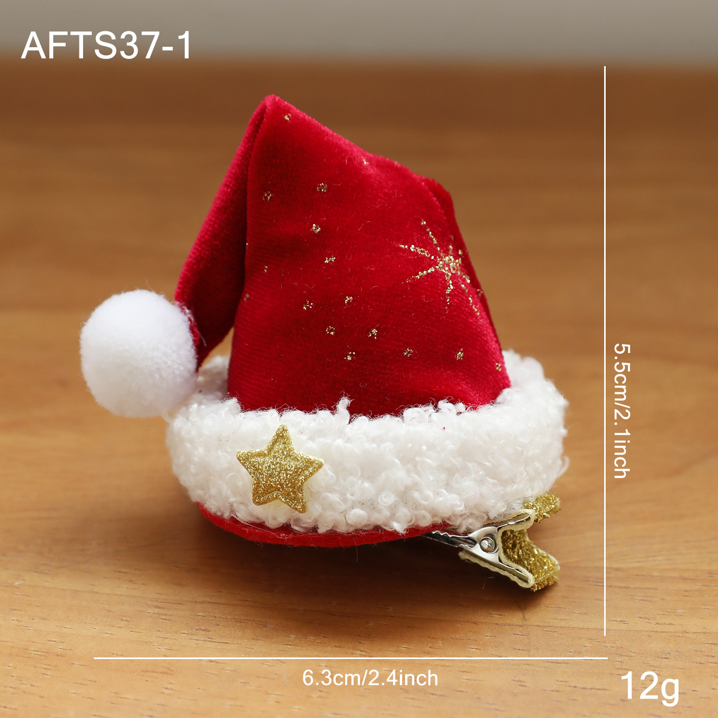 Joyas para la cabeza de Navidad arco clip de pelo sombrero clip de malla roja cuerno de ciervo para adultos pequeños regalos clip de pelo adornamiento para el pelo