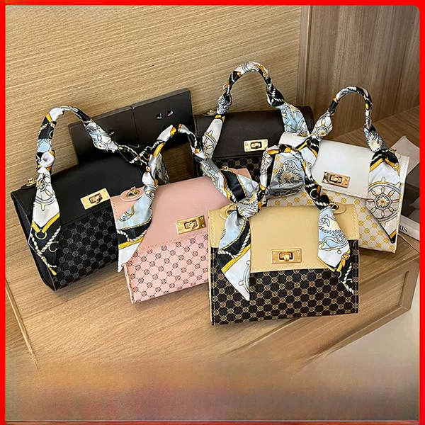 2023ladies handbag fresh sweet crossbody bag summer Foreign trade bag women's bag floral Kelly bag