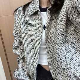 小香风短款外套女春秋2026新款设计感小众复古港风chic棒球服其他