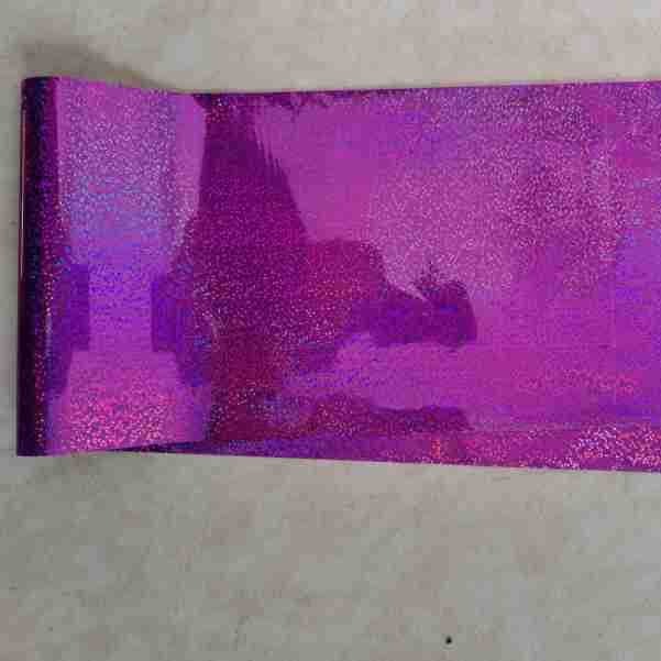 聚酯材料单面玫瑰金薄膜PET双面绿荧光三彩反光膜包装收银纸用