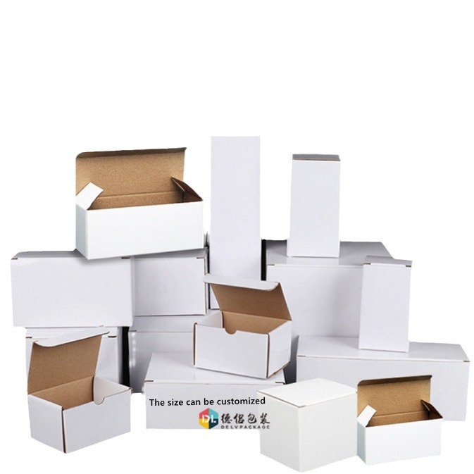 White box gift packaging white card box color box corrugated box bottle opener universal rectangular paper box white packaging box