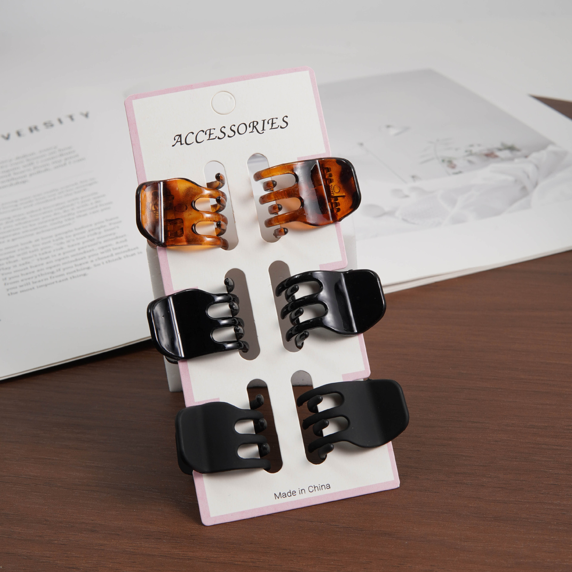 2.2cm 상단 카드(광택 조합) 6개 세트 1