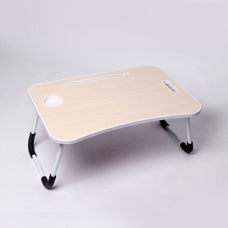 Escritorio de cama plegable mesa de computadora dormitorio dormitorio dormitorio estudio casero pequeña mesa de madera sólida