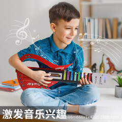3D木製の子供のエレキギターは音を出すことができます。