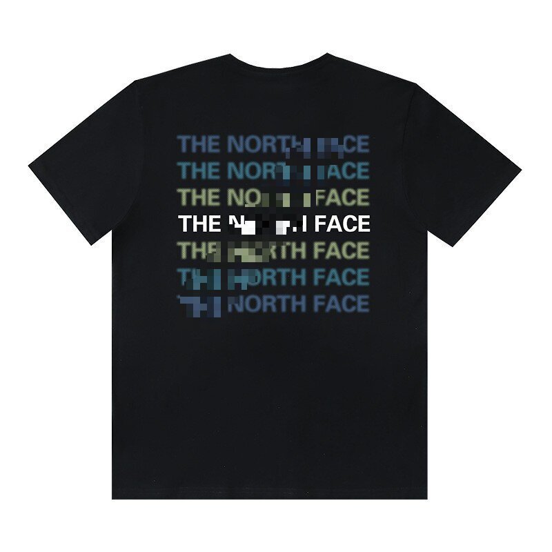 Nt North Face 230g Cotton Loose T-Shirt Unisex Couple Trendy Printed Loose Fit