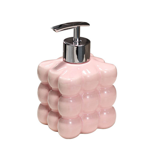 Light luxury ceramic hand washing shampoo bottle bathroom shower gel empty bottle refill bottle press bottle lotion dispenser wholesale