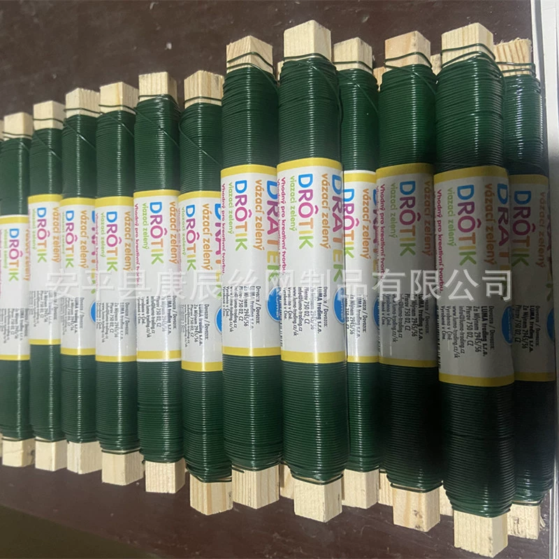 0,65 мм темно-зеленый деревянный провод, упаковка этикетки может быть настроена.