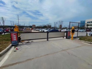 Jiangsu factory school vehicle identification barrier gate length color in stock straight bar Billboard fence barrier gate