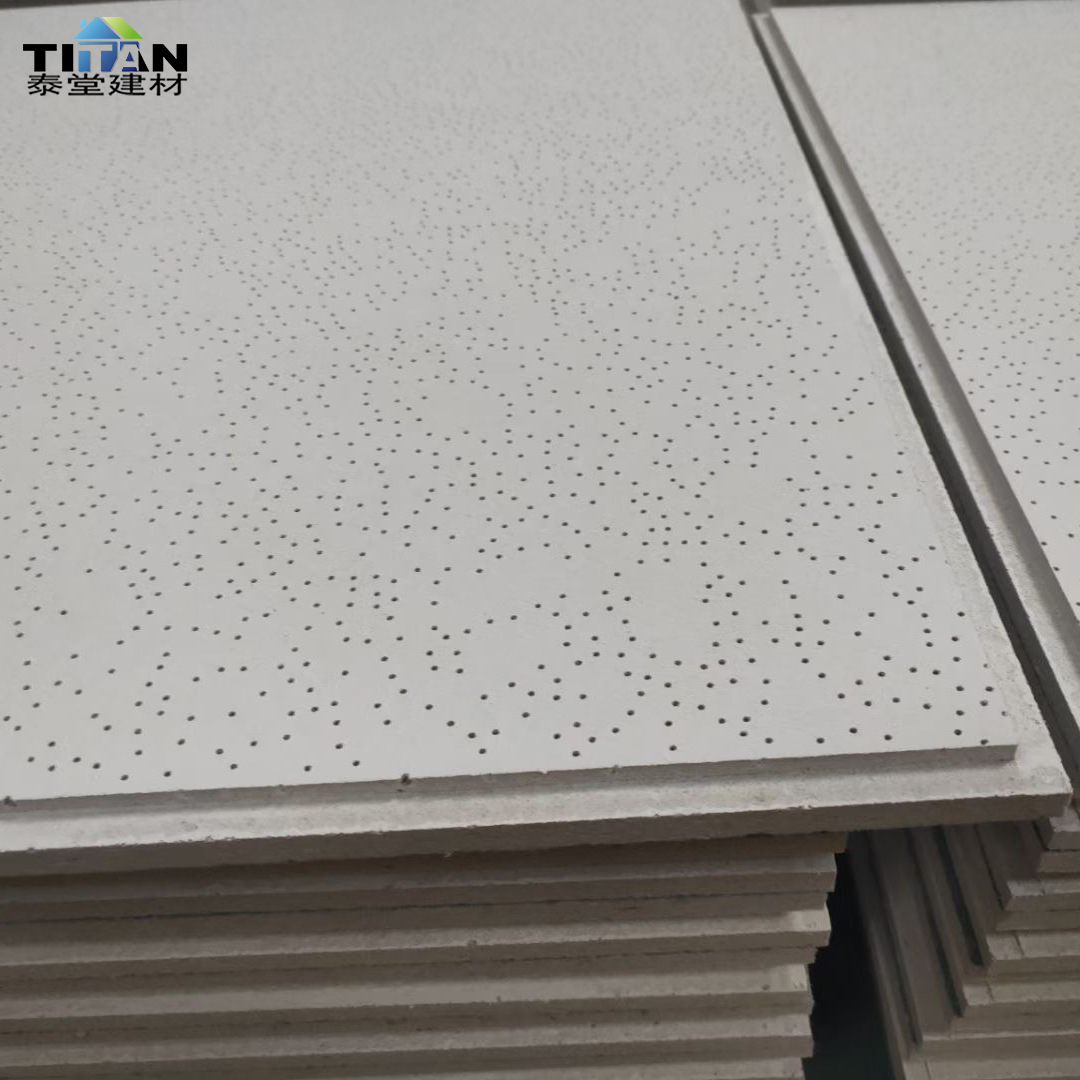 Drop In Acoustic Fiber Ceiling Panels Decorative Interior