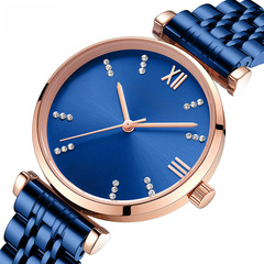 MINI FOCUS品牌簡約時尚女手錶日本機芯防水鑲鑽精鋼錶帶0335L