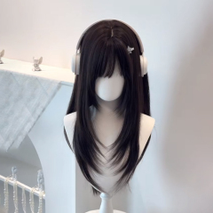 【洋娃娃】假发女高层次二次元Lolita长直发日常仿真发整顶全头套