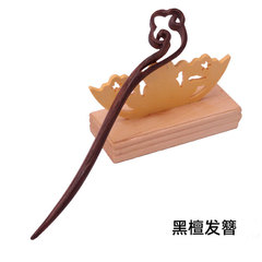 Retro green sandalwood hairpin, wooden ebony hairpin, ethnic hairpin, ancient accessories, ladies gift manufacturer wholesale