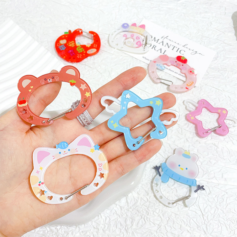 Cute acrylic universal cartoon Japanese keychain